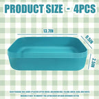Small Litter Box, Plastic Kitten Litter Box, 13.9 x 9.8 x 3 Inch Open Litter Box - Image 2