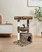 SYANDLVY Small Leopard Print Cat Tree - Image 2