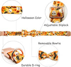 Halloween Dog Collar, Pet Collar Bow Fall Pet Collar Girl Boy Holiday Collar - Image 2