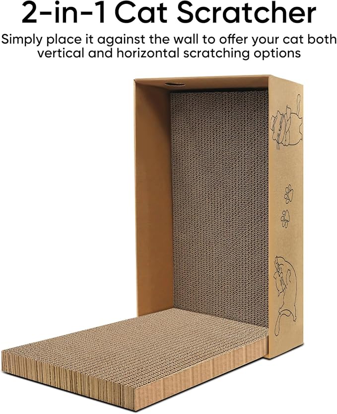 AGYM Cat Scratcher, 5 Packs in 1 Cardboard Box Cat Scratching Pad - Image 5