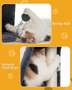 14'' Cat Tree Tower for Indoor Large Adult Cats, 20x16.5'' Big Perch Bed - Image 5