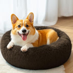 28in Large Dog Bed, Medium Size Dog and Cats, Calming Donut Bed - Image 5