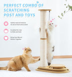Made4Pets Cat Scratching Post Cat Scratcher Kitten Toys - Image 2