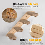 4 Steps Cat Wall Shelves Cat Wall Stairs - Image 5