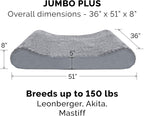 Furhaven Replacement Dog Bed Cover Ultra Plush Faux Fur & Suede Contour Luxe - Image 3