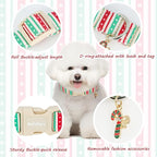 Polyester Collar for Dog, Adjustable Christmas Dog Collar for Extra Medium Dogs - Image 2