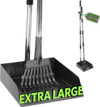 T2Y Pooper Scooper, Adjustable Stainless Steel Rake & Extra Large Tray by T2Y