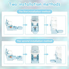 Rypet No Mess Bird Water Feeder Dispenser Set Automatic Bird Feeder Transparent - Image 4