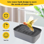 Automatic Parakeet Bath, Parrot Shower Fountain - Image 2