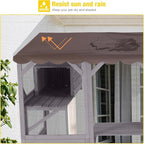 Aivituvin Catio Outdoor Cat Enclosure Window, Wall-Mounted Large Walk-in Cat - Image 3