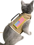 Tactical Cat Harness and Leash for Walking Escape Proof, Adjustable Cat Walking - Image 7