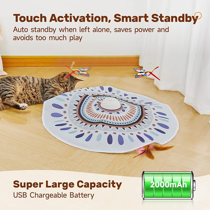 Potaroma Cat Toys Chargeable, 3in1 Hide and Seek - Image 6