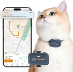 Pawfit Lite for Cats 4g GPS Tracker | Ultra-Small Design | Real-Time Tracking | by Pawfit