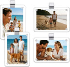 4 Pack Magnetic Car Visor Photo Holder – Personalized Acrylic Clip by Unknown