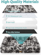 Self Warming Dog Bed for Large Size Dog, Faux Fur Orthopedic Puppy Sofa - Image 3