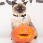 Halloween Cat Collar-2Pack Autumn Pumpkin Kitten Collars-Funny Halloween Ghost - Image 5