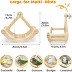 Rocking Bird Toys Perch for Window and Cage, Bird Perch for Wall Suction Mount - Image 6