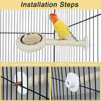ASOCEA Bird Perch Feeding Cup, Bird Bowls - Image 5