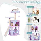 MIAO PAW Rainbow Cute Cat Tree for Indoor Cat Tower - Image 3