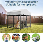 ROOMTEC Large Dog Kennel Outdoor Pet Pens Dogs Run Enclosure Animal Hutch Metal - Image 5