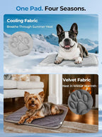 Dog Cooling Mat, Reversible Cool & Warm Pet Orthopedic Pad, Thick Mat - Image 2