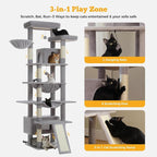 81" Heavy Duty Cat Tree for Large Cats up to 20lbs - Image 6