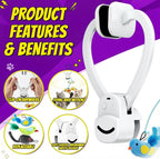 Interactive Cat Toys for Indoor Cats: Automatic Flying Bird Feather Wand Chase - Image 4