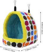 Litewoo Parrot Bird Bed Hammock Winter Warm Bird Plush Nest Toy - Image 2