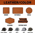 Custom Dog Photo Engraved Trucker Hat Leather Patch, Personalized Hat - Image 6