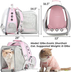 Lollimeow Cat Carrier Backpack, Expandable Bubble Pet Carrier - Image 2