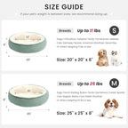 Love's cabin Round Donut Cat and Dog Cushion Bed, 20in Pet Bed - Image 3