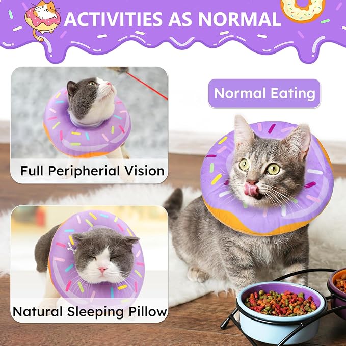 Cat Cone Collar Soft, Cat Recovery Collar - Image 3