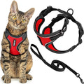 Voyager Escape-Proof Step-in Lock Cat Harness & 5ft Neoprene-Handle Leash Set by BestPetSuppliesLLC