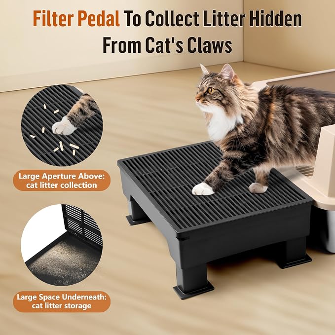 Adjustable Cat Litter Box Step Ramp, Elevated Cat Step Stair - Image 4
