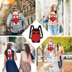 FEimaX Dog Carrier Backpack Pet Legs Out Front Cat Travel Bag, Adjustable Puppy - Image 6