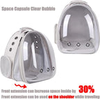 Front Expandable Cat Backpack, Fit up to 20 lbs, Space Capsule Bubble Window - Image 4