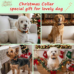 Small Christmas Dog Collar, Adjustable Dog Christmas Collars, Cute Dog Collars - Image 2