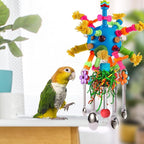 Parrot Toys Bird Toys Perch Pullable Stainless Steel Spoons Colorful Acrylic - Image 6