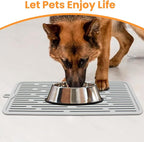 Ptlom Pet Placemat for Dog and Cat, Anti-Slip Waterproof Dogs Feeding Mat - Image 3