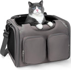 Dog, Cat Carrier for Pets Up to 15 Lbs, Airline Approved Collapsible Soft-Sided by Unknown