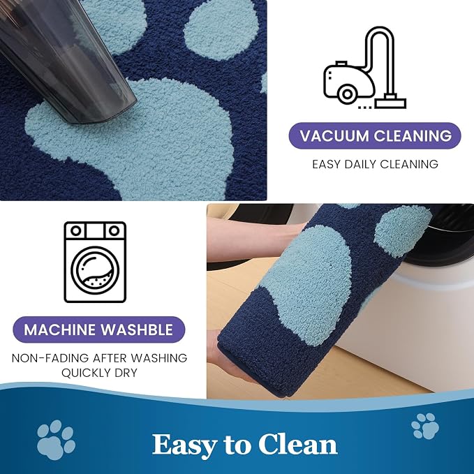 Buganda Dog Door Mat for Muddy Paws, Absorbent Dirt Trapper Washable Indoor - Image 7