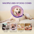 Dog Cone Collar After Surgery for Medium Dogs, Adjustable Soft Recovery Cone - Image 5