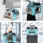 Large Cat Carrier for 2 Cats Safe Soft Side Pet Carrier for Dog Collapsible - Image 4