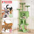 70in Cat Tree Cat Climbing Tower - Image 7