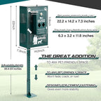 Abbylike Compact Dog Waste Station Outdoor - Image 2