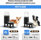 CZPET Elevated Dog Water Bowl Dispenser 8L - Image 7