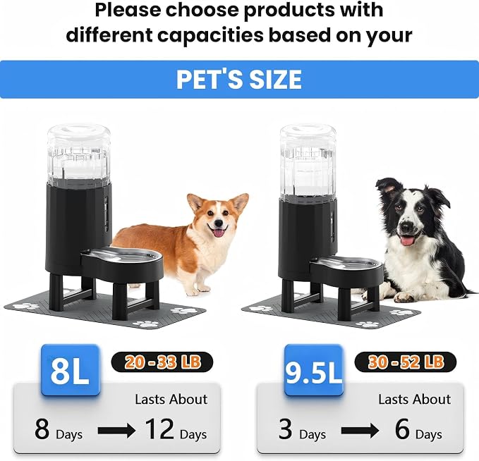 CZPET Elevated Dog Water Bowl Dispenser - Image 6