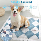 Dog Cooling Mat 13.7” x 13.7” Pet Summer Self-Cooling Pad - Image 2