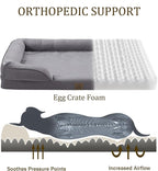 Bedfolks Orthopedic Dog Bed, Big Waterproof Dog Sofa Bed - Image 2
