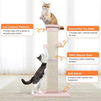 Cat Scratching Post 33 Inch Nature Sisal Cat Scratch Post - Image 4